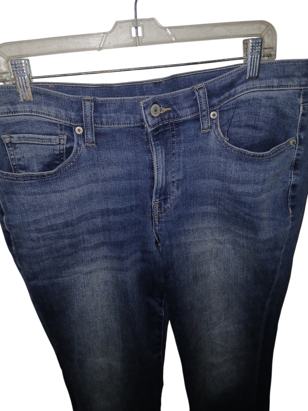 Lucky Brand SWEET Mid Rise Boot Dark Wash Jeans 12 31R - Picture 2 of 5
